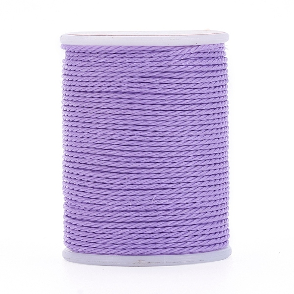 

PandaHall Round Waxed Polyester Cord, Taiwan Waxed Cord, Twisted Cord, Lilac, 1mm, about 12.02 yards(11m)/roll Waxed Polyester Cord Round..., Purple