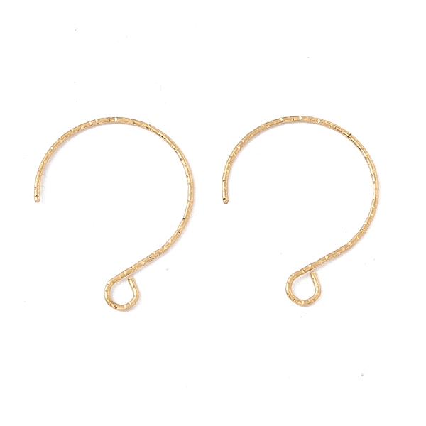 

PandaHall Ion Plating(IP) 316 Surgical Stainless Steel Earring Hooks, with Horizontal Loops, Golden, 23.5x18mm, Hole: 3x2.6mm, 22 Gauge, Pin...