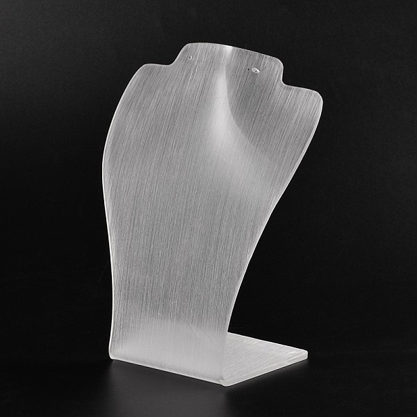 

PandaHall Organic Glass Necklace Display Busts, White, 27~27.5x18.5x87cm Organic Glass White