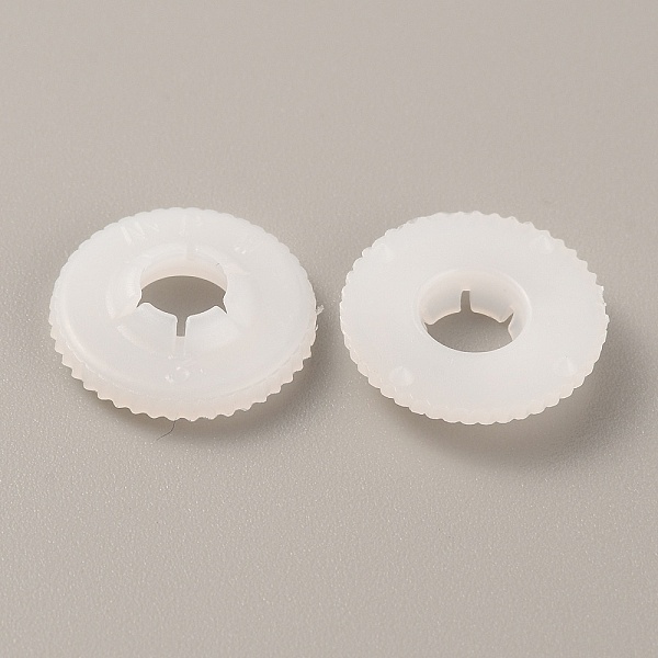 

PandaHall Plastic Doll Eye Nose Round Gaskets, Animal Doll Safety Eye Nose Washers for DIY Craft Doll Making, Floral White, 17x3.5mm, Hole...