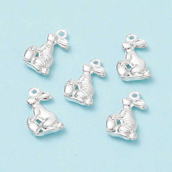 

PandaHall Easter 304 Stainless Steel Pendants, Easter Bunny, Silver, 18x10x3.5mm, Hole: 1mm 304 Stainless Steel Rabbit