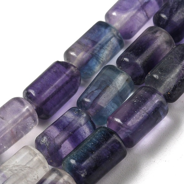 

PandaHall Natural Fluorite Beads Strands, Column, 10x6mm, Hole: 0.8mm, about 40pcs/strand, 15.67''(39.8cm) Fluorite Column
