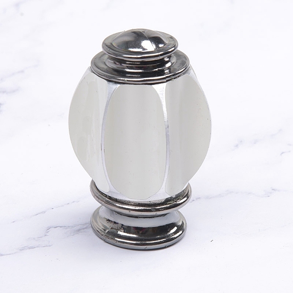 

PandaHall Aluminium Alloy Curtain Rod Heads, Lantern Shape Drapery Pole Finials, White, 88x41mm Aluminum Alloy Lantern White