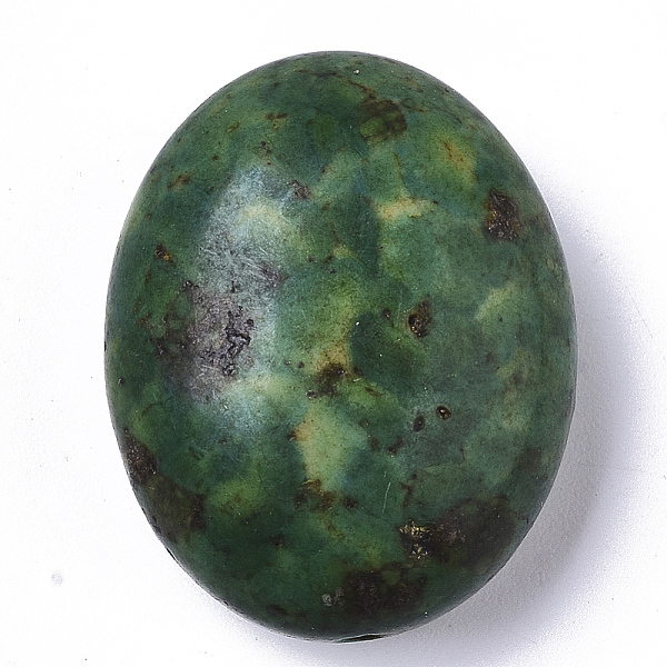 

PandaHall Synthetic Turquoise Beads Strands, Dyed, Oval, Sea Green, 25x20x11mm, Hole: 1.4mm Synthetic Turquoise Oval Green