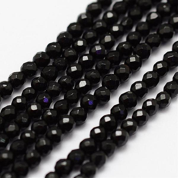 

PandaHall Natural Black Onyx Beads Strands, Faceted, Round, Dyed, 2mm, Hole: 0.5mm, about 175pcs/strand, 14.9 inch(38cm) Black Onyx Round...