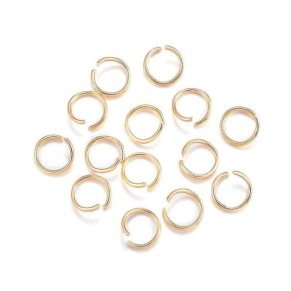 

PandaHall 304 Stainless Steel Jump Rings, Open Jump Rings, Real 24K Gold Plated, 20 Gauge, 7x0.8mm 304 Stainless Steel