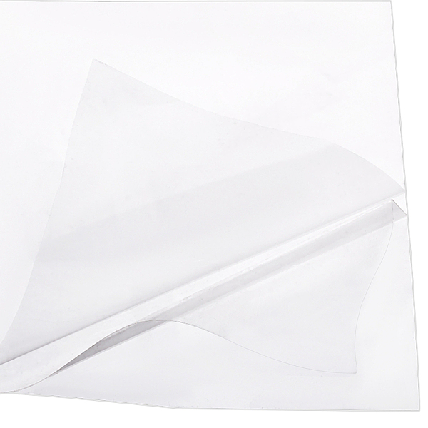 PandaHall A4 PET Self Adhesive Laser Sticker, for DIY Card, Rectangle, Clear, 10x21cm Paper None Clear
