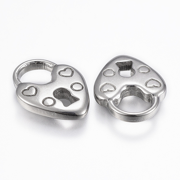 

PandaHall 304 Stainless Steel Pendants, Padlock, Stainless Steel Color, 19x14x3mm, Hole: 7x7mm 304 Stainless Steel Lock