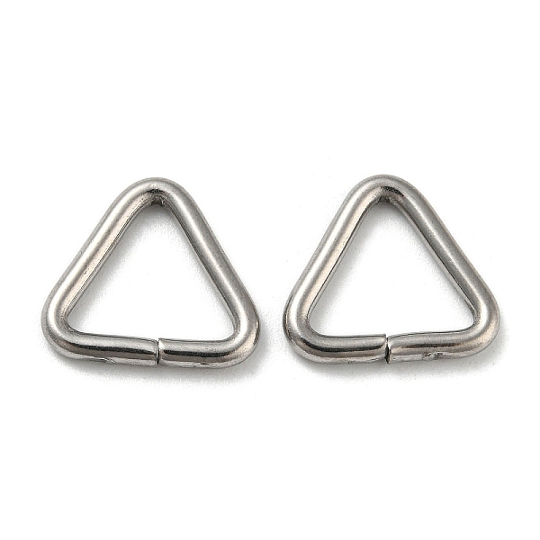 

PandaHall 304 Stainless Steel Triangle Linking Ring, Buckle Clasps, Quick Link Connector, Fit for Top Drilled Beads, Webbing, Strapping Bags...