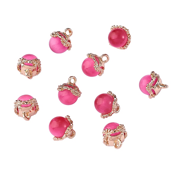 

PandaHall 10Pcs Gemstone Charm Pendant Crystal Quartz Healing Natural Stone Pendants Buckle for Jewelry Necklace Earring Making Cra, Pale...