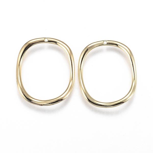 

PandaHall Alloy Jewelry Pendants, Oval, Light Gold, 30x26x2mm, Hole: 1mm Alloy Oval