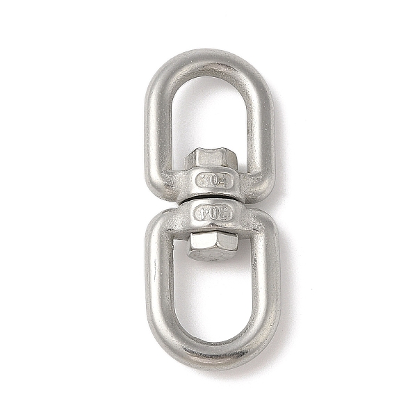 

PandaHall 304 Stainless Steel 8 Shape Swivel Clasps, Stainless Steel Color, 68.5x27.5x13.5mm 304 Stainless Steel Others