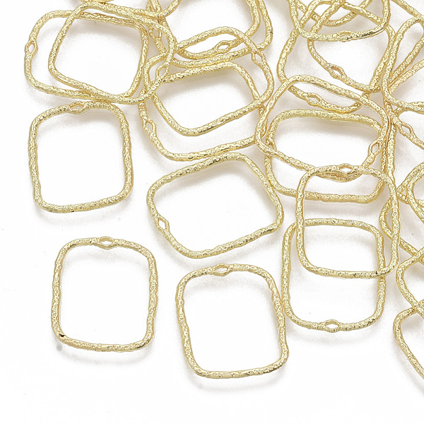 

PandaHall Alloy Open Back Bezel Pendants, For DIY UV Resin, Epoxy Resin, Pressed Flower Jewelry, Rectangle, Light Gold, 20.5x17x1.5mm, Hole...