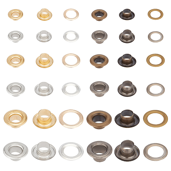 

PandaHall BENECREAT 240 Sets 12 Styles Brass Grommet Eyelet Finding, Brass Grommet Eyelets with Washers, Metal Grommets Eyelets for Shoes...