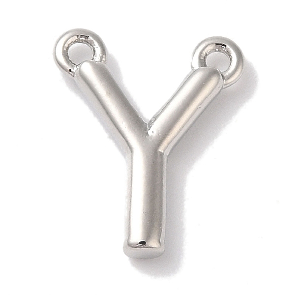 

PandaHall Rack Plating Brass Pendants, Long-Lasting Plated, Lead Free & Cadmium Free, Letter Charms, Platinum, Letter Y, 11x9x2mm, Hole: 1mm...