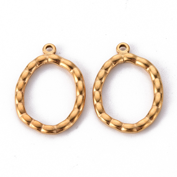 

PandaHall 304 Stainless Steel Open Back Bezel Pendants, For DIY UV Resin, Epoxy Resin, Pressed Flower Jewelry, Oval, Golden, 28x20.5x3mm...