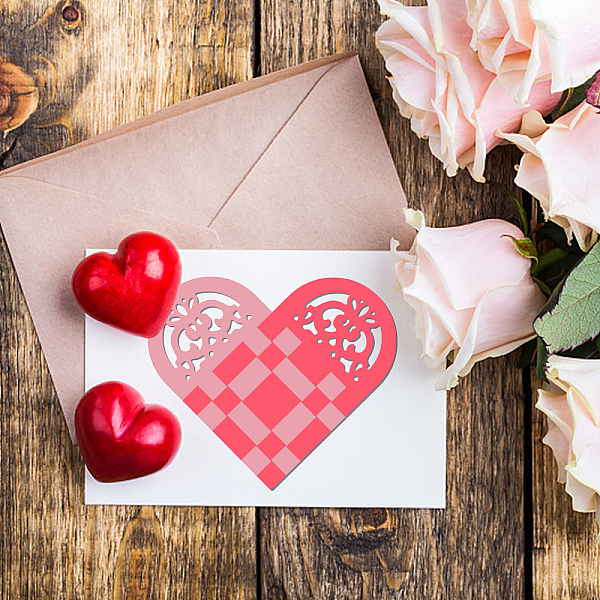 

PandaHall GLOBLELAND 3Pcs Knitting Heart Cutting Dies Metal Lattice Heart Die Cuts Embossing Stencils Template for Paper Card Making...