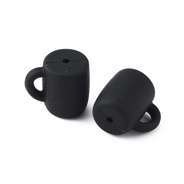 

PandaHall Silicone Beads, DIY Nursing Necklaces and Bracelets Making, Chewing Pendants For Teethers, Cup, Black, 20x22x16mm, Hole: 2.2mm...