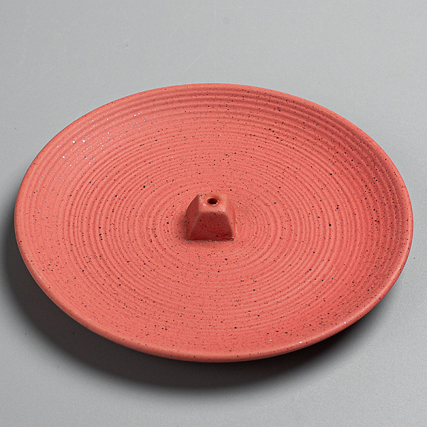 

PandaHall Porcelain Incense Burners, Flat Round Incense Holders, Home Office Teahouse Zen Buddhist Supplies, Orange Red, 140x22mm Porcelain...