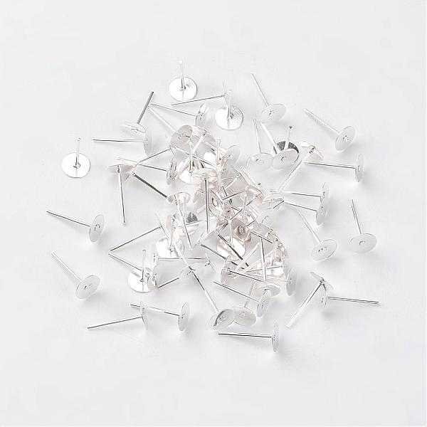 Iron Flat Base Ear Stud Findings