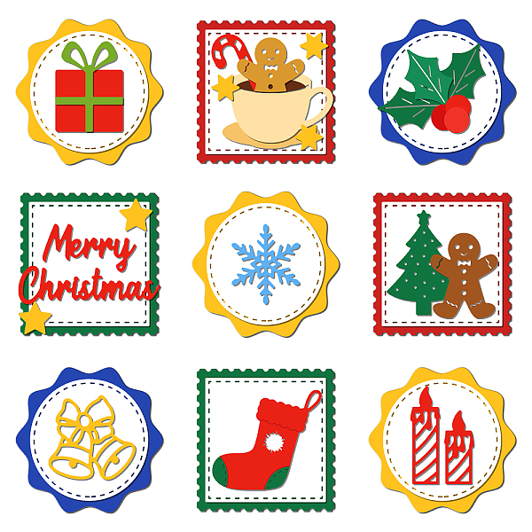 

PandaHall Christmas Theme Carbon Steel Cutting Dies Stencils, for DIY Scrapbooking, Photo Album, Decorative Embossing Paper Card, Stainless...