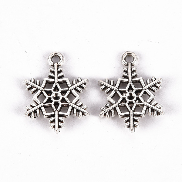 

PandaHall Tibetan Style Alloy Pendantsfit Rhinestone Settings, Lead Free & Cadmium Free, Snowflake, Antique Silver, Fit for 1.2mm rhinestone...