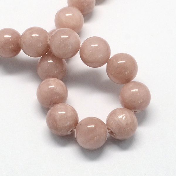 

PandaHall Natural Dyed Yellow Jade Gemstone Bead Strands, Round, Rosy Brown, 8mm, Hole: 1mm, about 50pcs/strand, 15.7 inch Yellow Jade Round...
