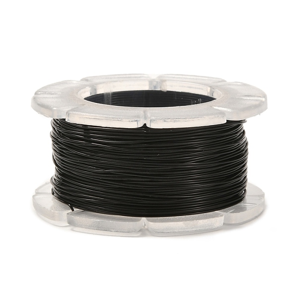 PandaHall Round Copper Craft Wire, for Jewelry Making, Long-Lasting Plated, Black, 24 Gauge, 0.5mm, about 39.37 Feet(12m)/roll. Copper Round...