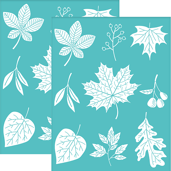 

PandaHall Self-Adhesive Silk Screen Printing Stencil, for Painting on Wood, DIY Decoration T-Shirt Fabric, Turquoise, Leaf Pattern...