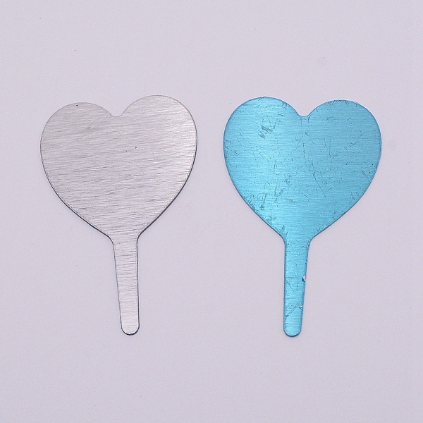 

PandaHall Stainless Steel Plant Labels, Heart, Stainless Steel Color, 66x42x0.5mm Stainless Steel