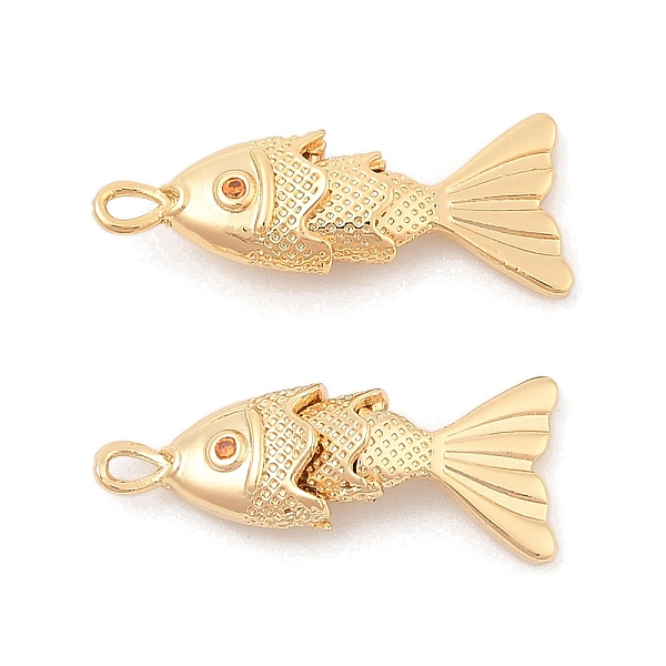 Pendentifs en laiton zircon cubique transparent-image-KK-C080-02A-G-fr