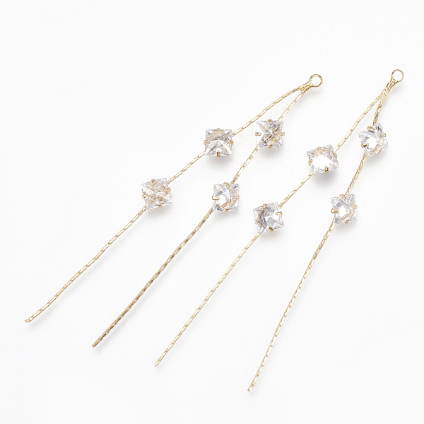 Brass Big Chain Tassel Pendants