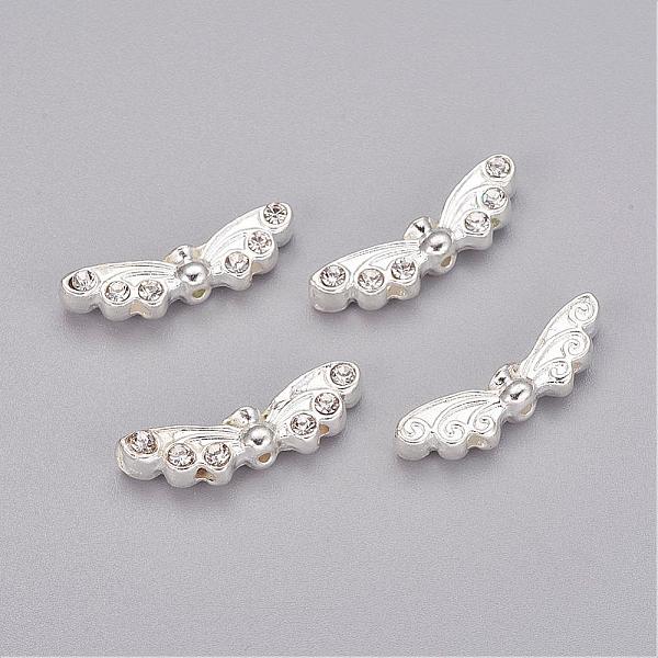 

PandaHall Tibetan Style Alloy Multi-strand Links, Wing, Silver, 6x21.5x4mm, Hole: 1.5mm Alloy Wing Silver