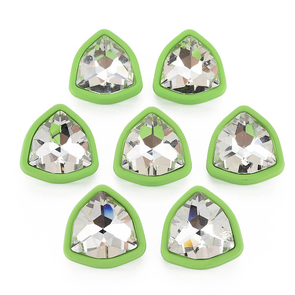 

PandaHall Crystal Rhinestone Triangle Stud Earrings with 925 Sterling Silver Pins for Women, Lawn Green, 21.5x21mm, Pin: 0.6mm Acrylic...