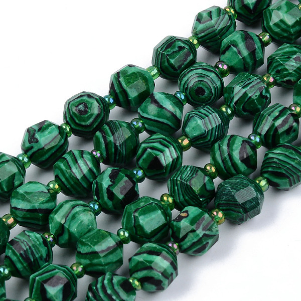 Synthetic Malachite Beads Strands