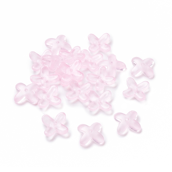

PandaHall Glass Beads, for Jewelry Making, Flower, Lavender Blush, 9.5x9.5x3.5mm, Hole: 1mm Glass Flower