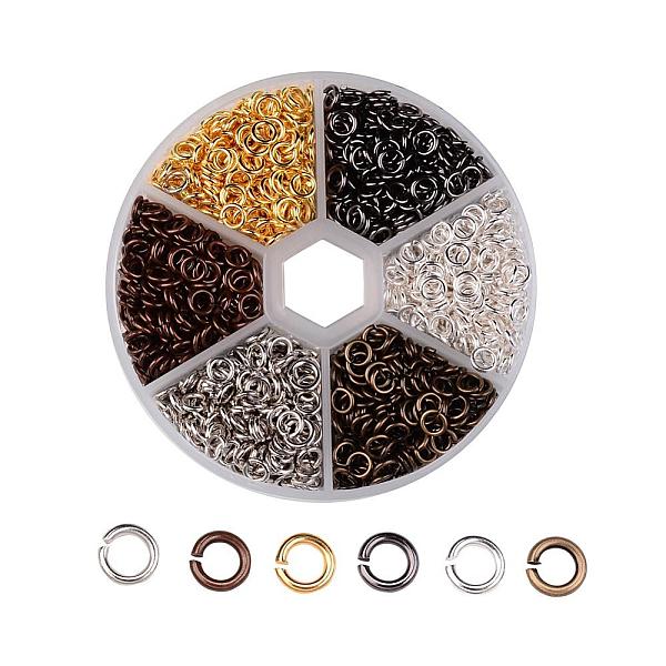 

PandaHall 1 Box Open Jump Rings Brass Jump Rings, Mixed Color, 20 Gauge, 5x0.8mm, Inner Diameter: 3.4mm, about 135g/box Brass
