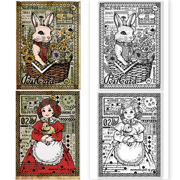 

PandaHall Custom PVC Plastic Clear Stamps, for DIY Scrapbooking, Photo Album Decorative, Cards Making, Rabbit, 160x110mm Plastic Rabbit...