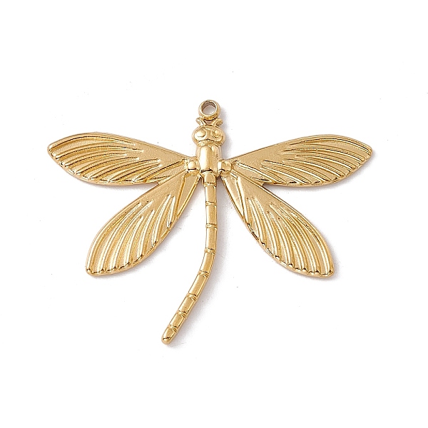 

PandaHall Ion Plating(IP) 304 Stainless Steel Pendants, Dragonfly Charms, Real 18K Gold Plated, 28x35x1.5mm, Hole: 1.5mm 304 Stainless Steel...