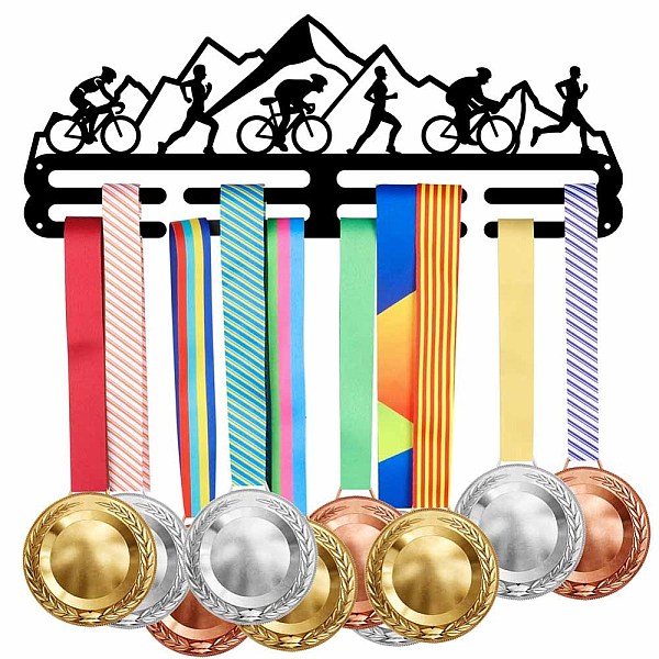 

PandaHall SUPERDANT Running Medal Hanger Holder Display Riding Sports Medals Display Rack for 40+ Medals Wall Mount Award Display Holder..., Black