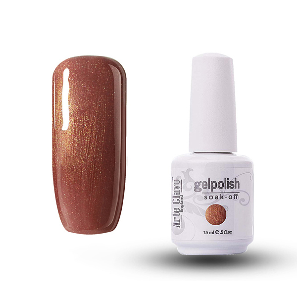

PandaHall 15ml Special Nail Gel, for Nail Art Stamping Print, Varnish Manicure Starter Kit, Sienna, Bottle: 34x80mm Resin Brown