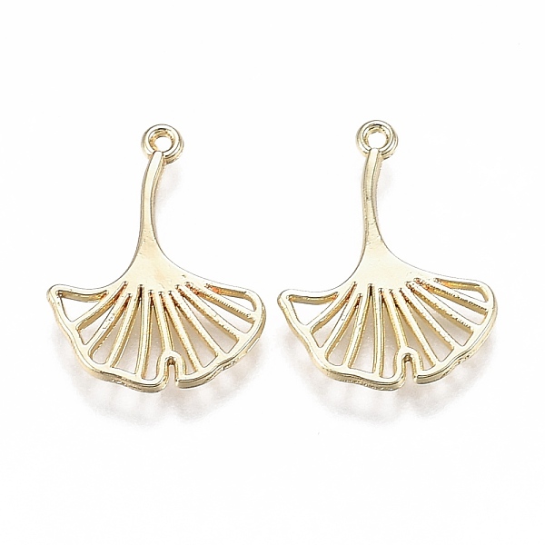 

PandaHall Alloy Jewelry Pendants, Gingko Leaf, Light Gold, 19x14.5x1mm, Hole: 0.9mm Alloy Leaf