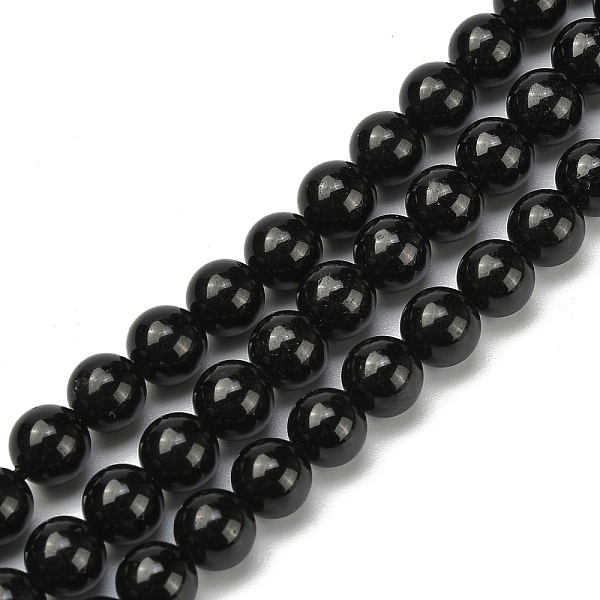 

PandaHall Grade A Natural Tourmaline Round Bead Strands, 6mm, Hole: 1mm, about 65pcs/strand, 15.5 inch Tourmaline Round