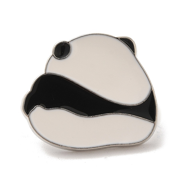 

PandaHall Panda Enamel Pin, Alloy Brooch for Backpack Clothes, White, 21.5x25x2mm Alloy+Enamel Panda White