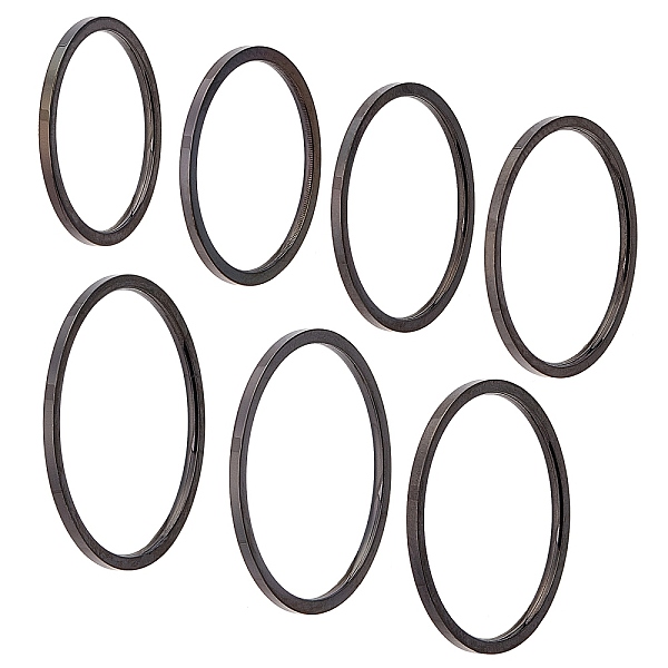 

PandaHall Unicraftale 14Pcs 7 Size Polished Plain Dome Finger Ring for Girl Women, 304 Stainless Steel Ring, Electrophoresis Black, US Size...