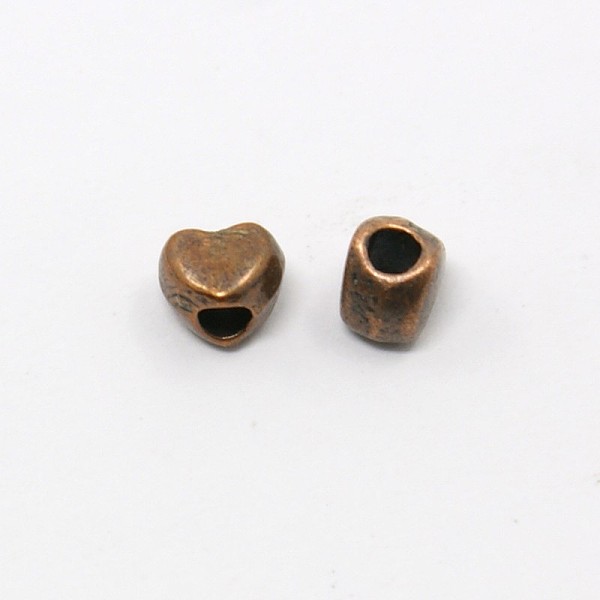 

PandaHall Tibetan Style Heart Spacer Beads, Mixed Color, 3.5x4x3mm, Hole: 1.5mm, about 1424pcs/178g Alloy Heart Multicolor