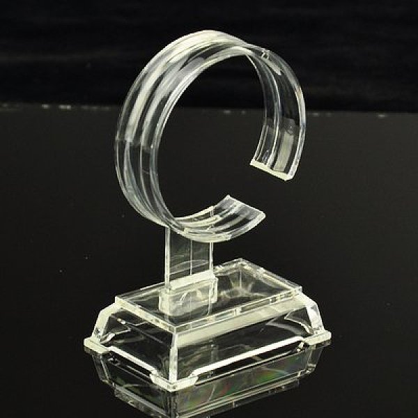 

PandaHall Plastic Bracelet Displays, Clear, 60x40x90mm Plastic Clear