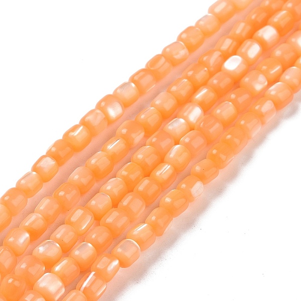 

PandaHall Natural Trochus Shell Beads Strands, Dyed, Column, Sandy Brown, 3.5x3.5mm, Hole: 0.8mm, about 113pcs/strand, 15.59''(39.6cm)...