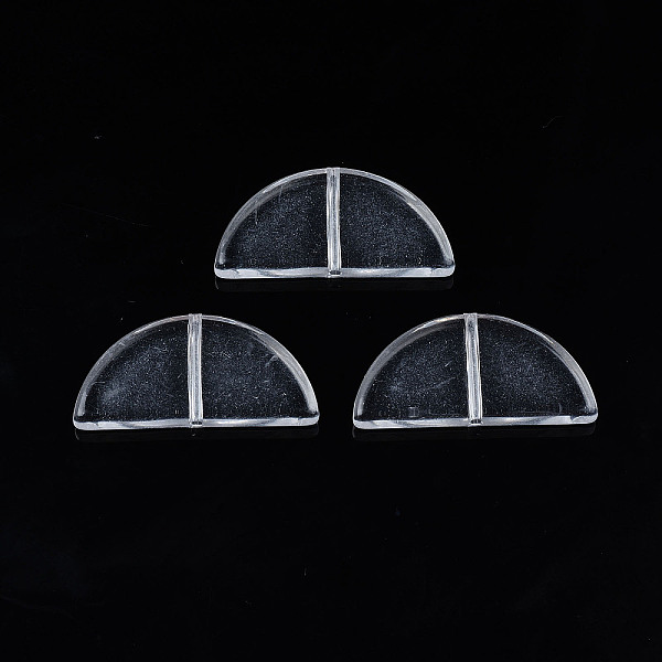 

PandaHall Transparent Acrylic Beads, Half Round, Clear, 18x38x5mm, Hole: 1.8mm, about 170pcs/500g Acrylic Half Round Clear
