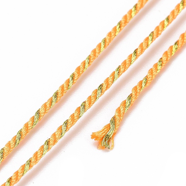 

PandaHall Polycotton Filigree Cord, Braided Rope, with Plastic Reel, for Wall Hanging, Crafts, Gift Wrapping, Orange, 1.5mm, about 21.87...